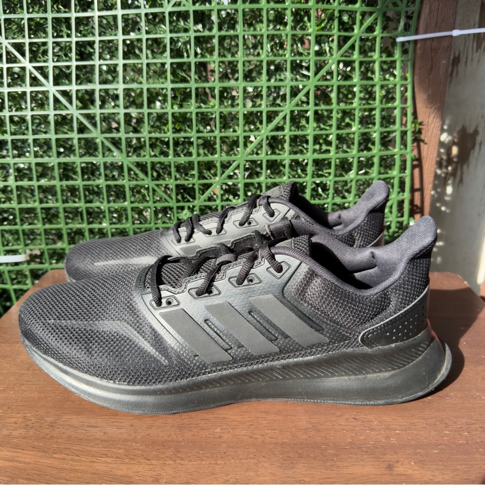 Adidas Runfalcon Triple Black Athletic Sneakers Sz 12.5 Mens